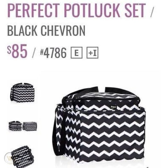 Thirty One Perfect Potluck 3pc Set Thermal Chevron - Picture 1 of 7